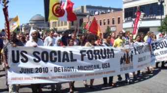 20,000 march in Detroit as Social Forum opens