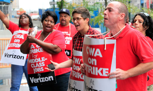 45,000 Verizon workers strike over company greed