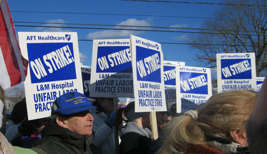 Lawrence & Memorial hospital nurses locked out