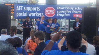 Union says postal service is not really pulling out of Staples