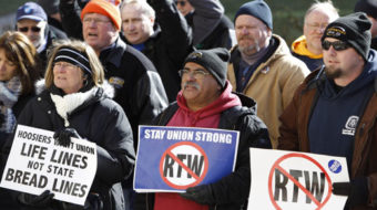 “Right to Work” for less passes, Indiana’s workers refuse to give up