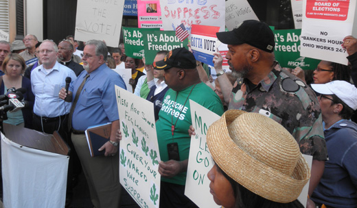 Ohioans rally to support voting rights