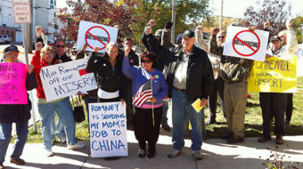 Three arrested for blocking trucks at Bain-owned plant released