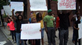 Baltimore students protest cuts