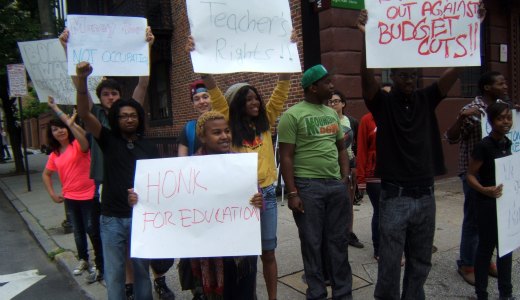 Baltimore students protest cuts