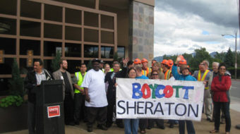 Alaska hotel workers hang tough with Sheraton, Hilton boycotts