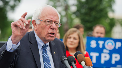 Critical that Sen. Sanders continue the fight against TPP