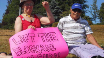 Maine and Quebec activists again protest U.S. anti-Cuban blockade