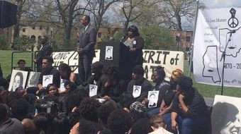 Samaria Rice appeals for unity at Kent State commemoration
