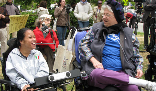 Disabled protest Calif. budget cuts