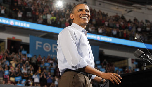 Obama tears into Romney at campaign kickoff