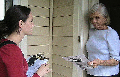 100,000 working people to go door-to-door to defeat Trump