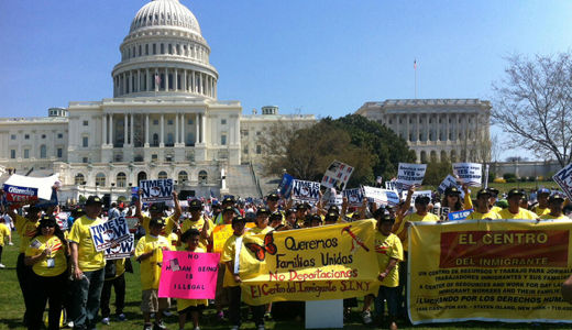 Unions and allies jam Capitol for immigration reform