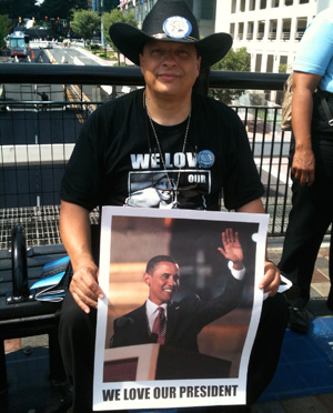 On the streets in Charlotte: “Obama … 4 more years!”