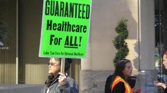 Demonstrators stage sit-in at Cigna