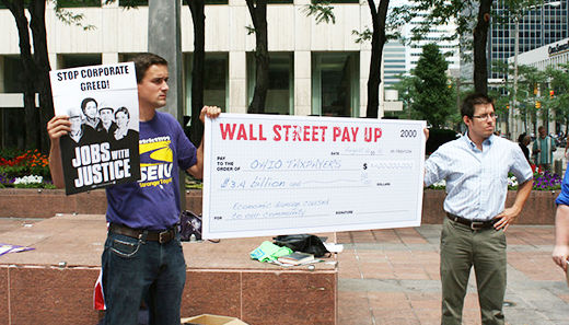 Cleveland protests Wall Street