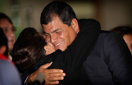 Ecuadorian President Correa gains second term, scores big win