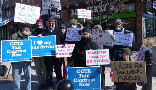 Burlington community backs bus drivers