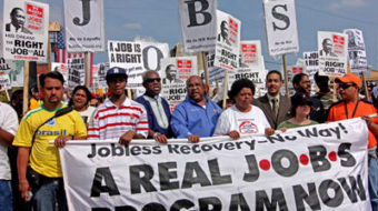 Workers hold roundtables as jobs summit begins