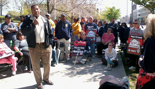 Community support grows for striking Red Cross workers