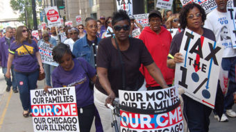 Pay your share! Community members crash Chicago Mercantile Exchange