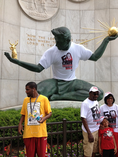 Huge crowd pledges to fight for MLK’s ‘Dream’