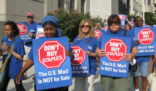 Letter carriers: U.S. mail not for sale!