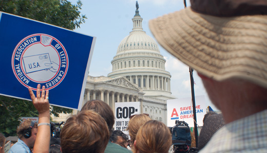 Activists rally in Washington to reclaim American dream