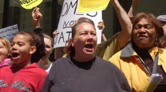 NATO week: Foreclosure protesters dump furniture at Citibank