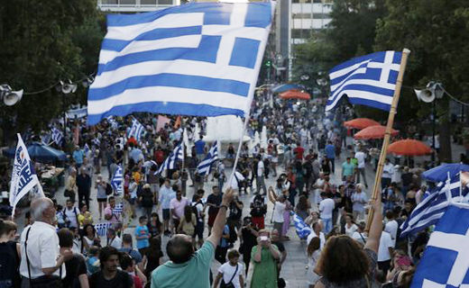 Greeks kick bankers and austerity politicians in the teeth