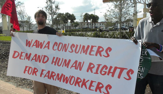 Workers target Wawa supermarket for better wages, working conditions