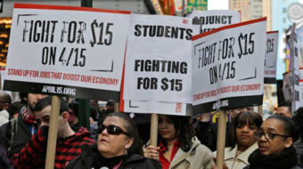 Major union, non-union workers unite in build-up for April 15