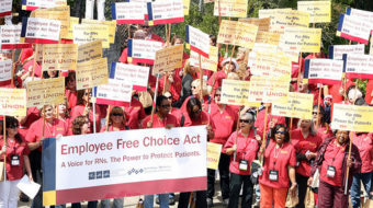 Call for stronger labor law first for Obama on national television