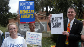 Orlando residents demonstrate against tax cuts for rich