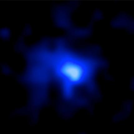 Astronomers discover galaxy far, far away, and it’s baby blue