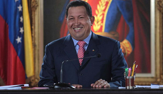 Venezuelan President Hugo Chavez wins third term