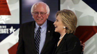 Hillary and Bernie eye a wall to keep out right wingers