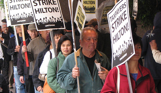 Hilton workers win 18-month battle