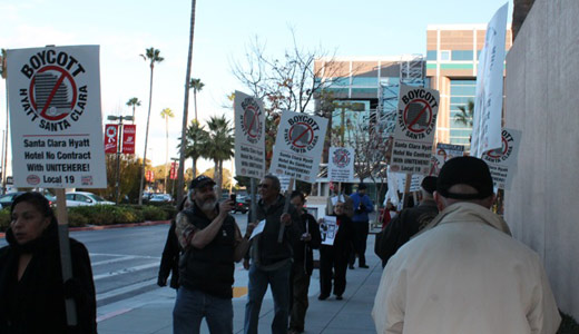San Jose marches to demand Hyatt give workers a voice