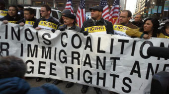 “Stop breaking up families, immigration reform now,” demand protests