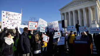 For union supporters rallying at SCOTUS, Friedrichs case is personal