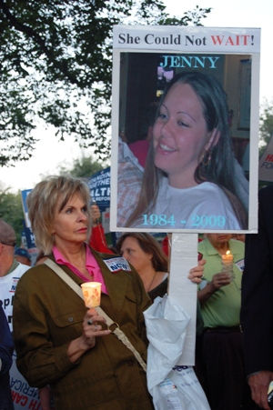 Jenny couldn’t wait; vigil demands action on health care