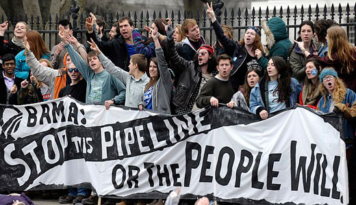 Hundreds arrested at White House in XL pipeline protest