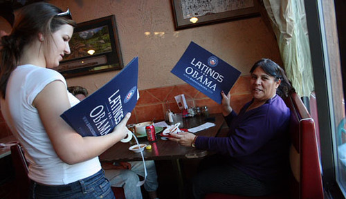 Obama winning Latino vote