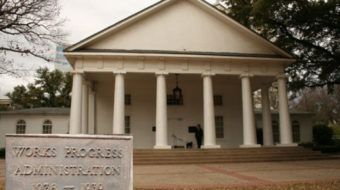 Jobs crisis spotlighted at monument built by WPA