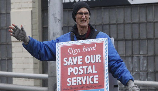 Letter carriers campaign to save postal service