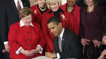 Unions hit Romney on equal pay