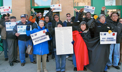 Steelworkers rally in solidarity with Mexican miners (with video)