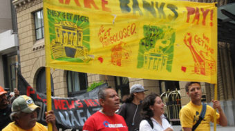 Bankers, bankers, you can’t hide! We can see your greedy side!