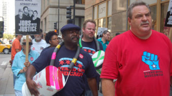 Unions urge last minute calls to Senate today on jobs